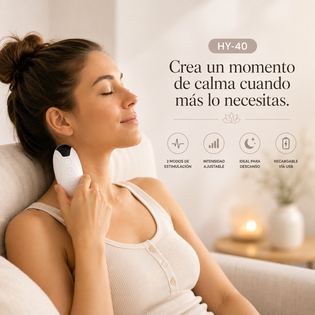 Dispositivo de Terapia para el Sueño HY-40 — Relajación al Alcance de tu Mano