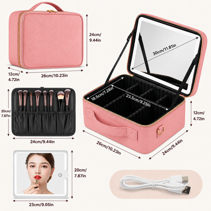 Cosmetiquero con Espejo LED | El Accesorio Perfecto para Toda Mujer