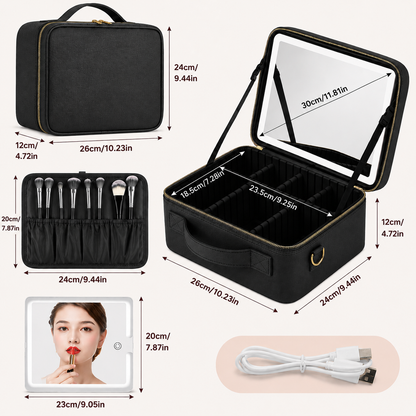 Cosmetiquero con Espejo LED | El Accesorio Perfecto para Toda Mujer
