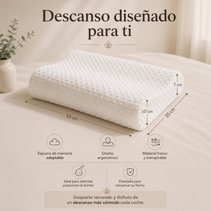 Almohada Cervical con Memoria — Descansa como mereces